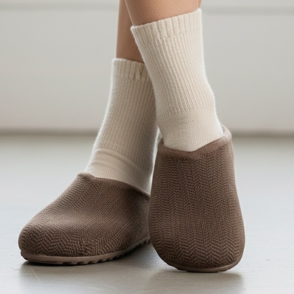 Rothy's Shoes - ROTHY’S The Casual Clog Teak Herringbone Merino Wool Clogs